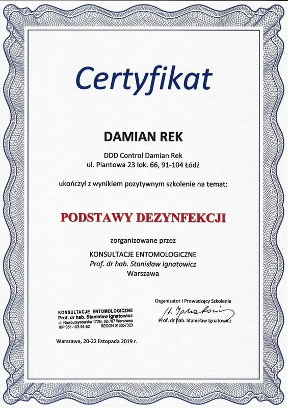 Pierwszy certyfikat